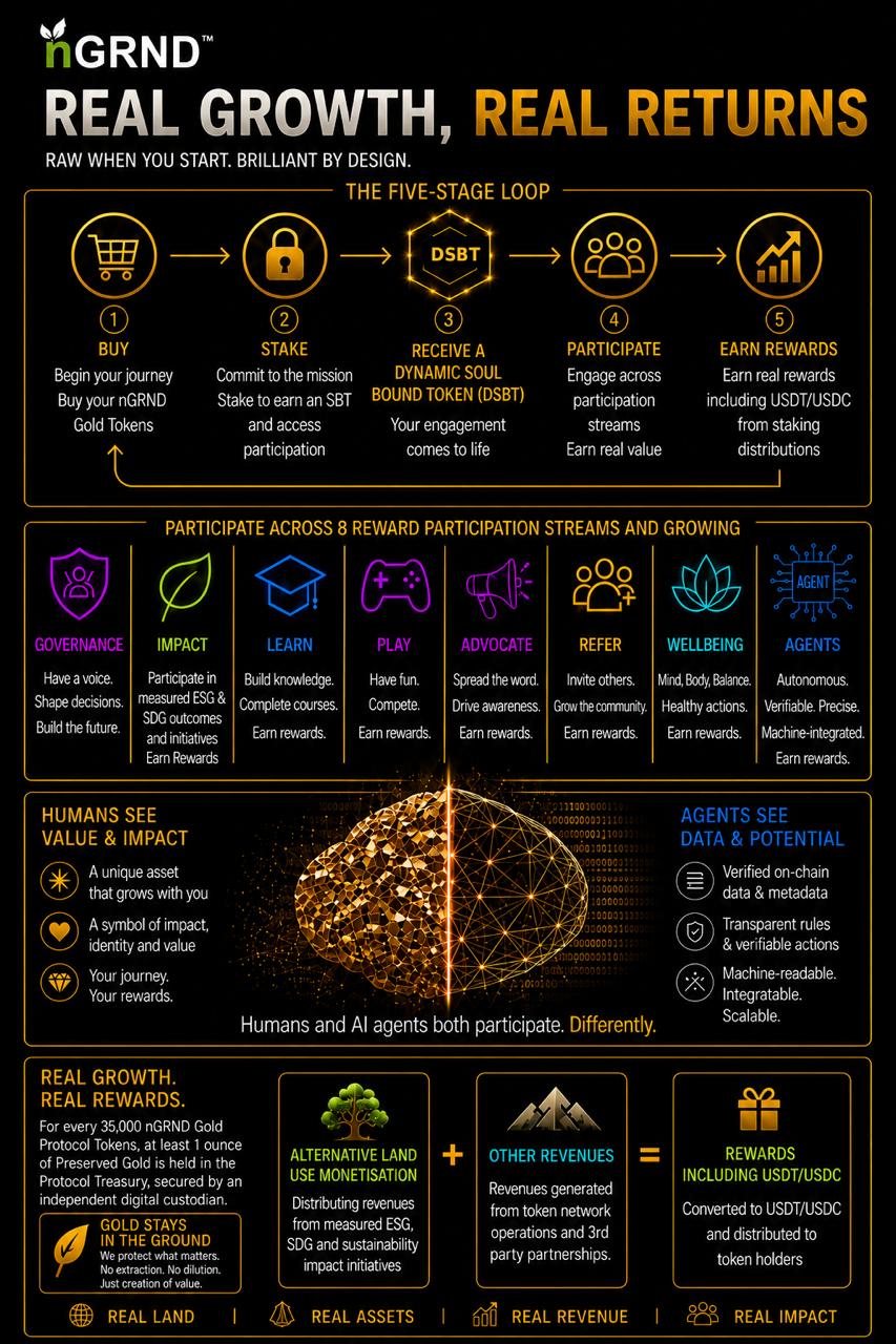 nGRND Real Growth, Real Returns infographic